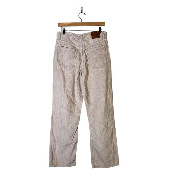 Levi's Premium Ribcage Straight Corduroy Ankle Pants Womens 30 Pink Soft Grunge - Picture 4 of 7